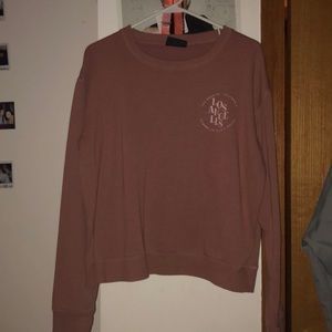‘LOS ANGELES’ Pink Crew Neck